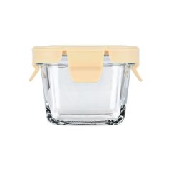 Estia Φαγητοδοχείο Click&Seal Γυάλινο 160 ml 9,2x6,3 Εκ. Με Καπάκι Ivory