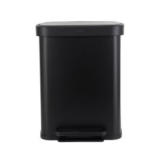 Estia Κάδος Απορριμμάτων Flatop Soft Close 50Lt Ματ Μαυρος