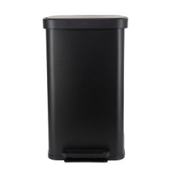 Estia Κάδος Απορριμάτων Flatop Soft Close 70 Lt Ματ Μαύρος