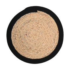 Estia Σουπλα Haven Υακινθος Φ38Cm Μαυρο Περιγραμμα