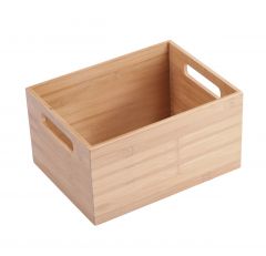 Estia Κουτί Οργάνωσης Bamboo Essentials Με Λαβές 2x18,5x16,5 Εκ. Στοιβαζόμενο
