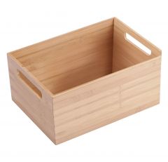 Estia Κουτί Οργάνωσης Bamboo Essentials Με Λαβές 3x26x16,5 Εκ. Στοιβαζόμενο