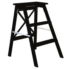 Estia Σκαλόσκαμπω Bamboo Essentials Μαύρο 43,5x50x63,5 Εκ.
