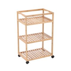 Estia Τρολεϊ Αποθηκευσης Βαμβοο Essentials Με 3 Ραφια