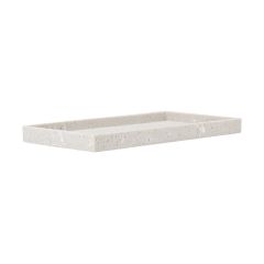 Estia Δίσκος Μπάνιου Για Πετσέτες Travertine Μπεζ 28x16 Εκ.