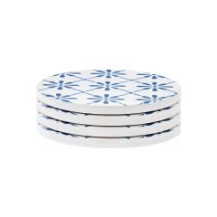 Estia Σουβέρ Aegean Tile Κεραμικά Σετ 4 Τμχ Φ10,3 Εκ.