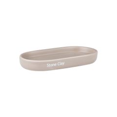 Estia Δίσκος Μπάνιου Tone Lab Κεραμικός 18x9,5 Εκ. I Stone Clay
