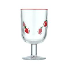 Estia Ποτηρι Κρασιου Handmark Γυαλινο Φραουλες 380Ml