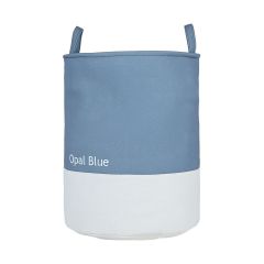 Estia Καλάθι Απλύτων Tone Lab Υφασμάτινο Ø35x50 Εκ. I Opal Blue