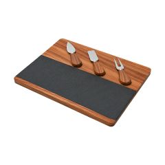 Estia Σετ Πλατω Σερβιρισματος Allure 33X19X1.5Cm Με 3 Μαχαιρια