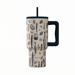 Estia Θερμός Straw Tumbler Xl Save The Aegean 900 ml Salt Life