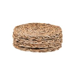 Estia Σουβέρ Ψάθινα Natural Σετ 4 Τμχ Φ11 Εκ.