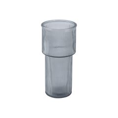 Estia Βάζο Glower Γυάλινο Φ11,3x24 Εκ. I Γκρι