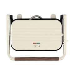 Estia Τοστιέρα Pure Cream 2 Θέσεων 1300W Με Αντικολλητικές Πλάκες Κρεμ