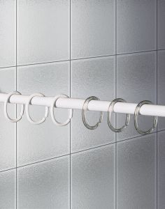 Joybath CLIPS Κρίκοι Κουρτίνας Μπάνιου Πλαστικοί Σετ 12 Τμχ I Transparent 