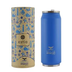 Estia Θερμός Coffee Cup Save The Aegean 500 ml Olympic Blue