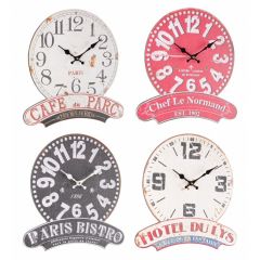 Bizzotto West Ρολόι Τοίχου 4 Χρώματα 40x38x3,8 Κωδικός: 0180290