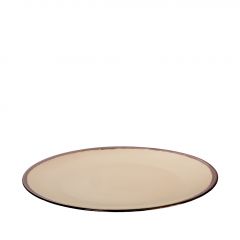 Trends Vibes Beige Πιάτο Φαγητού Ρηχό Πορσελάνινο 27 Εκ. Κωδικός: TLD101K6