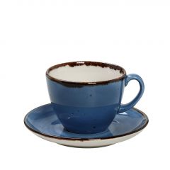 Espiel Terra Blue Φλυτζάνι Cappuccino Jumbo Μπλέ Ø16 Κωδικό: TLF110K6