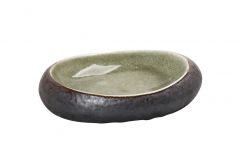 ESPIEL PEBBLE ΠΙΑΤΟ ΒΑΘΥ ΑΝΘΡΑΚΙ/ΛΑΔΙ 23X17X4,5 ΚΩΔΙΚΟΣ: GMT115