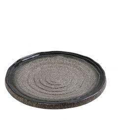 Espiel Kenya Πιάτο Φαγητού Stoneware Γκρι 26x3 Κωδικός: GMT219K2