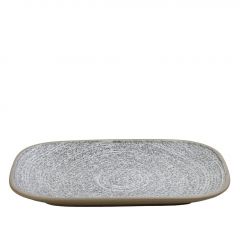 Espiel Corsica Πιατέλα Σερβιρίσματος Πορσελάνινη Γκρι 33,5x23x2,6 Εκ. Κωδικός: VRA106K1