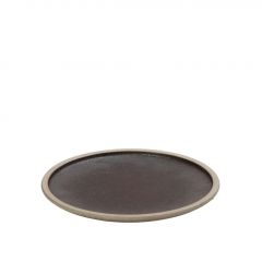 Espiel Karma Ρηχό Πιάτο Φρούτου Πορσελάνινο Μπεζ/Καφέ Ø20,5Χ2 Εκ. Κωδικός: VRA107K6