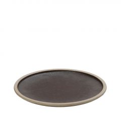Espiel Karma Ρηχό Πιάτο Φαγητού Πορσελάνινο Μπεζ/Καφέ Ø26,2x2 Εκ. Κωδικός: VRA108K4