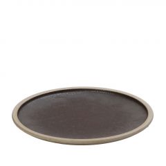 Espiel Karma Ρηχό Πιάτο Φαγητού Πορσελάνινο Μπεζ/Καφέ Ø29x2,2 Εκ. Κωδικός: VRA109K4