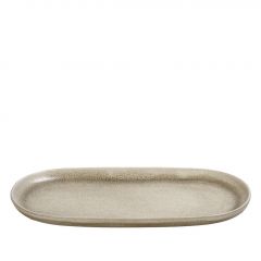 Espiel Noah Beige Πιατέλα Stoneware 34x18x2,5 Εκ. Κωδικός: TAP107K1