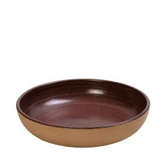 Espiel Calabria Βαθύ Πιάτο Φαγητού Stoneware Ροζ/Μπεζ 20,7x4,5 Εκ. Κωδικός: REP117K4