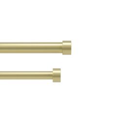 Umbra Διπλό Επεκτεινόμενο Κουρτινόξυλο Μεταλλικό Χρυσό Cappa Double Φ2,5 168-305 εκ 