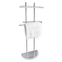 AWD Interior Κρεμάστρα Μπάνιου Επιδαπέδια Μεταλλική Chrome 38x18x88,5 Εκ.