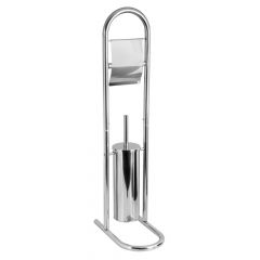 AWD Interior Σταντ Χαρτιού Υγείας Και Πιγκάλ Μεταλλικό Chrome 17.5X29.5X79.5Cm Awd02070037