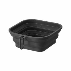 Yamazaki Μπωλ Φαγητού Για Κατοικίδια Πτυσσόμενο Μαύρο Large Nooks 1 Lt