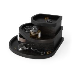Umbra Organizer Μπάνιου/Κοσμημάτων Mdf Μαύρο Cove 23,5x23,5x12,9