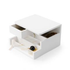 Umbra Κοσμηματοθήκη Mdf Λευκή Malibu 24x23x15
