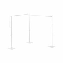 Yamazaki Αναδιπλούμενη Κρεμάστρα/Απλώστρα Στεγνώματος Ρούχων Διπλή Λευκή Tower 278,6x25x142