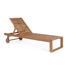 Bizzotto Danubio Sunbed W-Wheels - Fsc 63a - 191b - 90h - 33h1