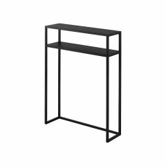 Yamazaki Κονσόλα Μεταλλική Μαύρη Slim Tower 60x18,2x80,2
