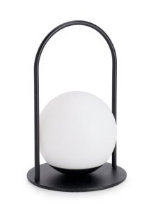 Bizzotto Pansy Επαναφορτιζόμενο Φωτιστικό Led Μεταλλικό Μαύρο Ø13,5x21 Εκ. - Dimmable