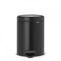Brabantia NEWICON Χαρτοδοχείο Μπάνιου Μεταλλικό 5 Lt. I Matt Black
