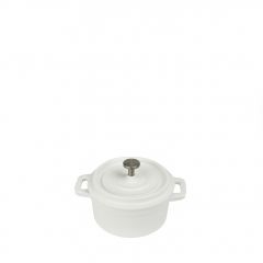 Espiel Volcano Κατσαρολακι Cast-Iron Λευκο Με Enamel 250Ml 10Εκ. Κωδικός: SAC101