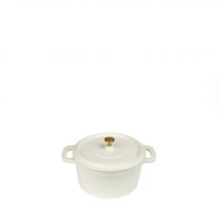 Espiel Volcano Κατσαρολάκι Cast-Iron Λευκό Με Enamel 750 ml 14 Εκ. Κωδικός: SAC104