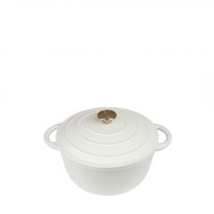 Espiel Volcano Κατσαρόλα Cast-Iron Λευκή Με Enamel 6200 ml 28 Εκ. Κωδικός: SAC110