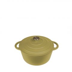 Espiel Volcano Κατσαρόλα Cast-Iron Χακί Με Enamel 6200 ml 28 Εκ. Κωδικός: SAC112