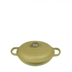 Espiel Volcano Κατσαρόλα Ρηχή Cast-Iron Χακί Με Enamel 3200 ml 30 Εκ. Κωδικός: SAC115