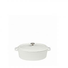 Espiel Volcano Κατσαρολάκι Οβάλ Cast-Iron Λευκό Με Enamel 300 ml 16 Εκ. Κωδικός: SAC129