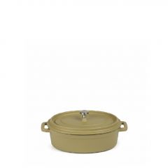 Espiel Volcano Κατσαρολάκι Οβάλ Cast-Iron Χακί Με Enamel 300 ml 16 Εκ. Κωδικός: SAC131
