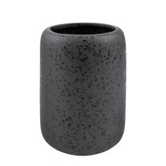 AWD Interior Ποτήρι Οδοντόβουρτσας Hades Stoneware Ανθρακί Φ7.5X10.5Cm Awd02191803
